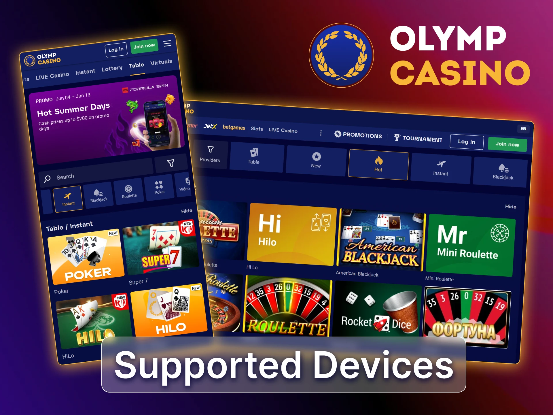 Use the Olymp Casino app on most Android and iOS devices with full support in Bangladesh.