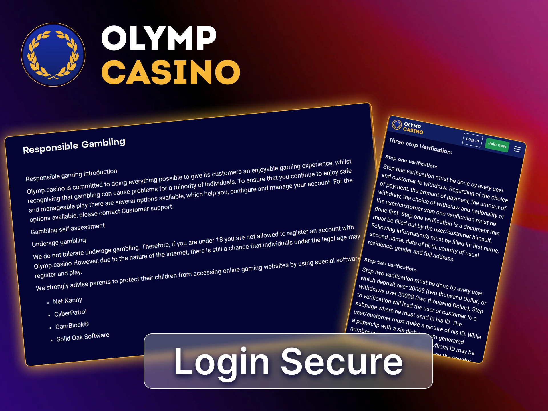 Enjoy a secure login to Olymp Casino BD with encryption and user verification for full protection.