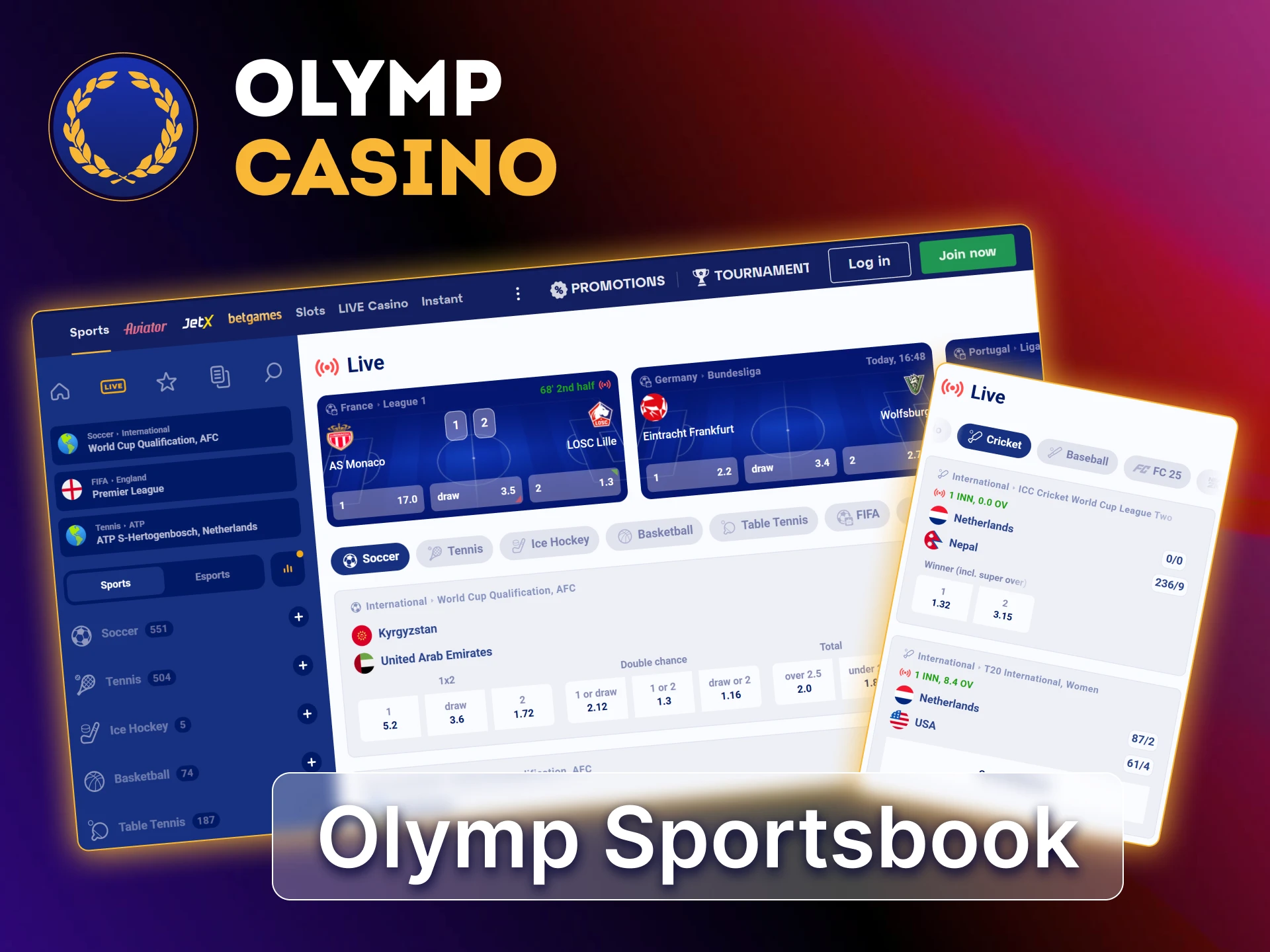 Bet on cricket and other sports with live odds at the official Olymp Sportsbook in Bangladesh.