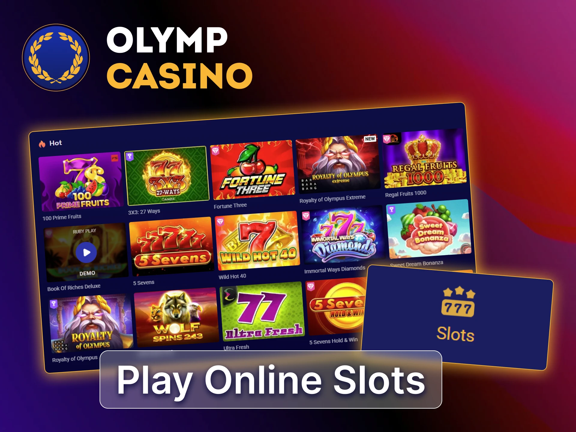 Spin the reels on popular online slots at Olymp Casino and win big jackpots in Bangladesh.