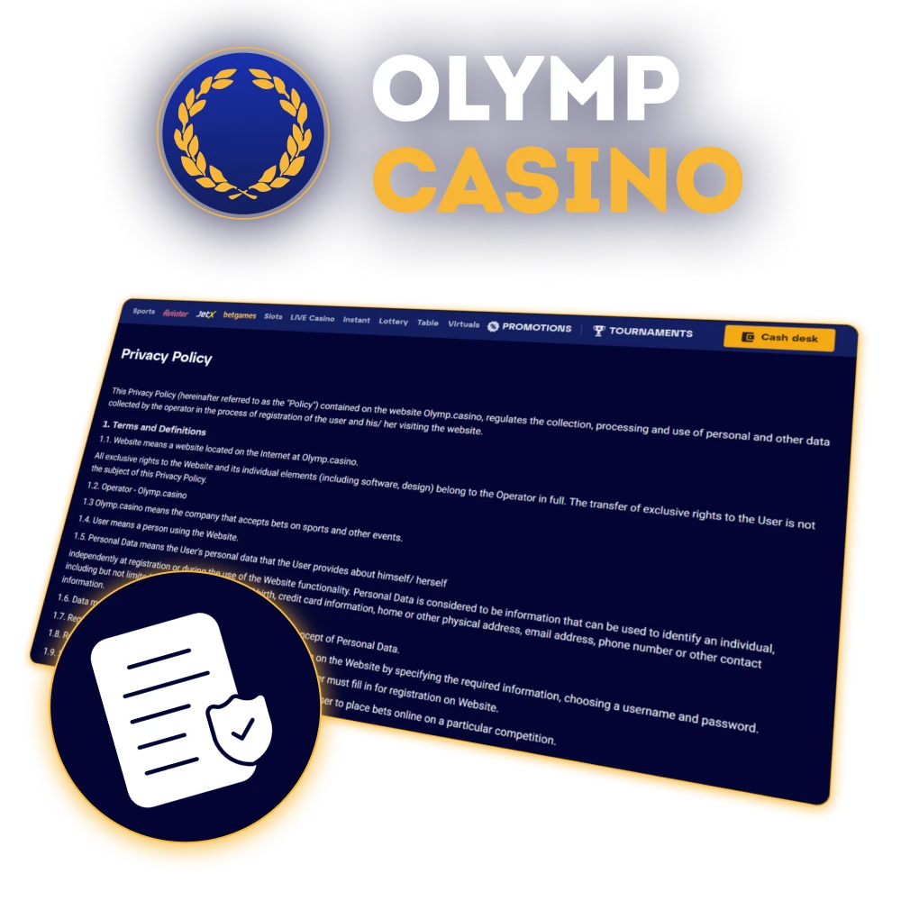 Learn how Olymp Casino protects your personal data through its official privacy policy.