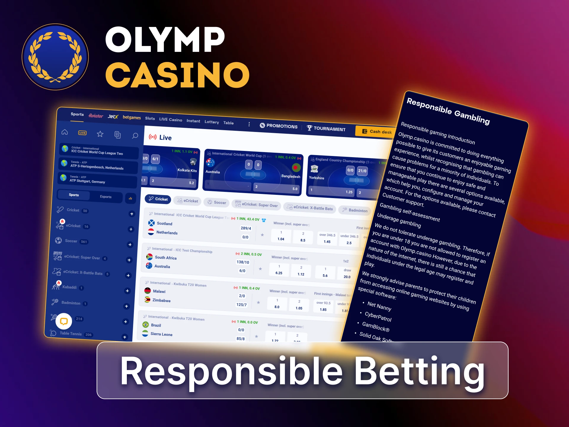 Responsible betting at Olymp BD, safe limits, structured system, and player protection tools.